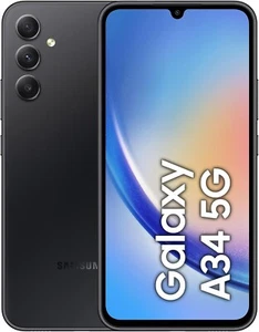 Samsung Galaxy A34 5G 6GB RAM 128GB ROM Dual Sim Unlocked New Sealed Graphite - Picture 1 of 9