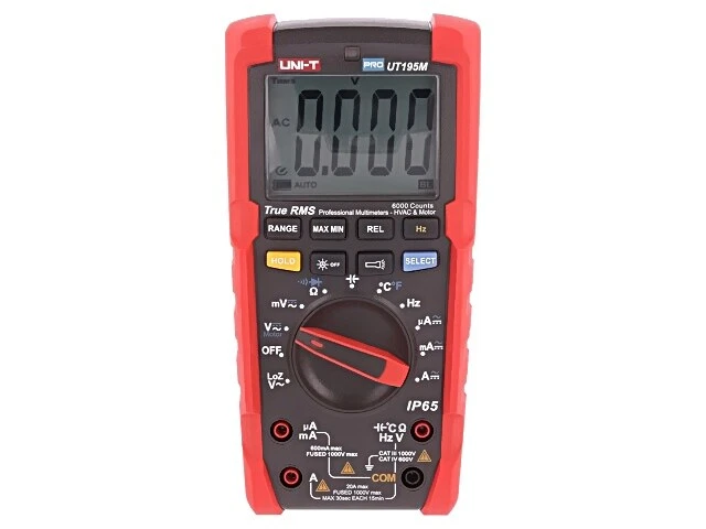 UT195M Digitaler Multimeter LCD (6000) VDC: 600mV,6V,60V,600V,1kV UNI-T - Bild 1 von 1