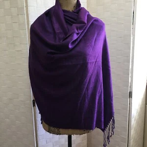 Purple paisley pashmina scarf/ wrap - Picture 1 of 8