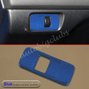 For Honda Civic 2022-2023 Blue Stainless Steel Headlight Switch Cover Trims Acce - Picture 1 of 5
