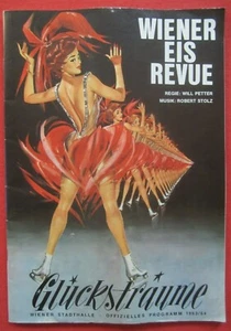Orig. Werbung Programm Wiener Eis Revue Varieté Eislauf Akrobatik Tanz Wien 1963 - Bild 1 von 11