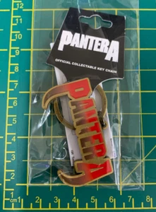 PANTERA FANGS LOGO QUALITY METAL KEY RING OFFICIALLY LICENSED - Imagen 1 de 8