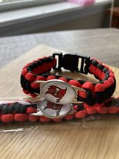 Tampa Bay Buccaneers NFL Team Colors Paracord Bracelet Red and Black Fun Gift