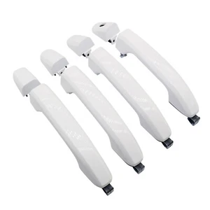 4pcs Olympic White Door Handles For GMC Sierra 2500HD & 3500HD 2015-2019 - Picture 1 of 10