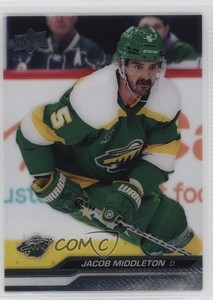 2023-24 Upper Deck Series 1 Clear Cut Jacob Middleton #90