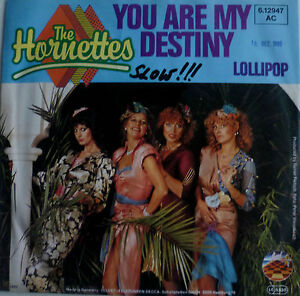 7" 60s CV PAUL ANKA 1980! HORNETTES : You Are My Destiny