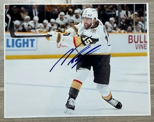 Noah Hanifin Signed 11x14 Photo Hockey Player NHL Vegas Knights Calgary Flames - Picture 1 of 2