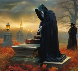 Weihnachtsdekoration Charles Dickens inspiriert 4er Set Alle Geister und Ebeneezer  - Bild 1 von 4