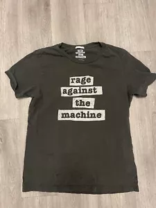 GU x Rage Against The Machine Gray T-Shirt Small Band Tee - Picture 1 of 6