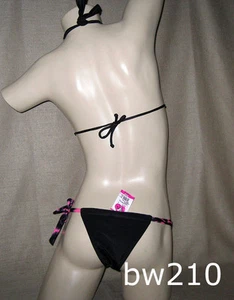 Sexy Traje de Baño Bikini NEON MAGENTA con MANCHAS NEGRAS-Auténtico Brasileño-XS, S, M - Imagen 1 de 5