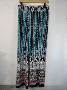 Spence Wide Leg Pants Women's Size Medium Patterned Lightweight Pull On Boho - Picture 1 of 8