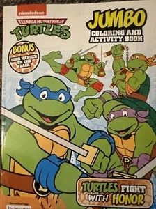 NEW, TMNT TEENAGE MUTANT NINJA TURTLES JUMBO COLORING AND ACTIVITY BOOK - Picture 1 of 4