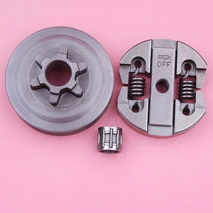 Conjunto de cojinete de aguja de tambor de piñón de embrague de 3/8" 6T para motosierra china 2500 25cc - Imagen 1 de 6