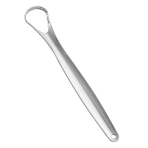 Stainless Steel Tongue Scraper Cleaner Oral Hygiene Reduce Bad Breath Metal Tool - Picture 1 of 6
