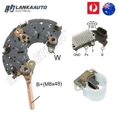Alternator Parts for Landcruiser HDJ100R 4.2L 1HD-FTE 6cyl 2000~2007 Diesel - Image 1 of 4