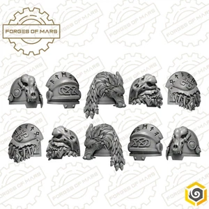 Knights - Lupine Order - Shoulder Pads - Primal Hounds Destroyers Set #1 ( x10) - Picture 1 of 1