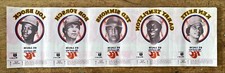 1978 ST. LOUIS CARDINALS BASEBALL IRON ON RC COLA UNCUT SHEET WITH LOU BROCK