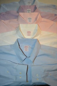 Brooks Brothers einfarbige Button Up & Down Herrenhemden Gr. 2XL Paket mit 5 - Bild 1 von 21