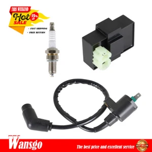 Fit For Honda FourTrax 300 TRX300 2x4 4x4 Ignition Coil Spark Plug CDI Box 90-93 - Foto 1 di 8