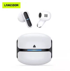 Wireless Bluetooth 5.3 TWS Kopfhörer High Bass Earbuds Noise Cancelling Langsdom - Bild 1 von 14