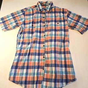 Camisa de trabajo manga corta con cuello a cuadros talla mediana - Imagen 1 de 7