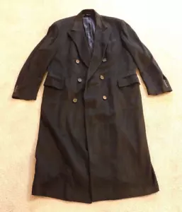 IMPECCABLE! Men's SAKS 5th AVENUE "Loro Piano" 100% Cashmere Coat, XL, Black! - Picture 1 of 8
