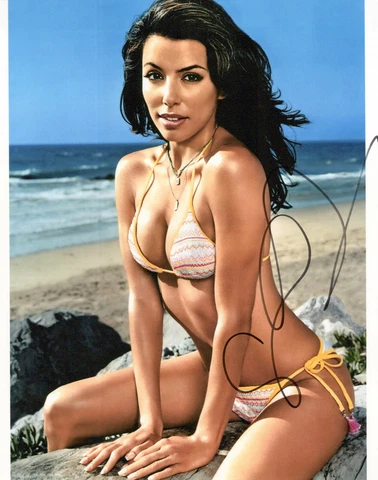 Eva Longoria glamour shot autographed photo signed 8x10 #8 Cover