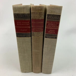 Classics Club Lot Of 3 Volumes By Honore De Balzac/Bret Harte/B. Jovett - Imagen 1 de 13
