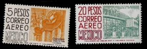 1964 Mexico Architecture Colonial & Modern Mint Airmail Stamps CV$76.00 - Picture 1 of 1