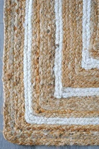Rectangle Jute Rug Latest Design Handmade Area Rug for Living Room Doormat - Picture 1 of 6
