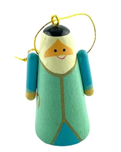 Avon Adorno de Navidad Arca de Noé Figura de Noé de Madera Hecha a Mano Pintada a Mano - Imagen 1 de 6