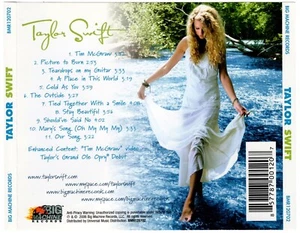 TAYLOR SWIFT s/t NO CD! TRAY CARD ONLY – Original on Big Machine Records (2006) - Imagen 1 de 3