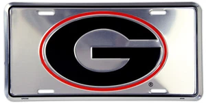 GEORGIA BULLDOGS AUTO LKW ANHÄNGER CHROM NUMMERNSCHILD SCHILD UNIVERSITÄT - Bild 1 von 1
