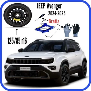 Ruotino Di Scorta 4Fori 16" Per Jeep Avenger Kit Cric Guanti Cacciavite Dot2024 - Bild 1 von 11
