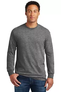 5400 Gildan - Heavy Cotton 100% Cotton Long Sleeve T-Shirt - Picture 1 of 12