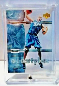 KEVIN GARNETT 2000 UD Slam AIRSTYLES Rare Acetate Insert Card + NEW CASE - Picture 1 of 8