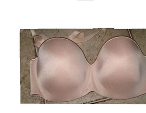 CROWNETTE BRA 38D 38 D CUPS NUDE 5 WAY CONVERTIBLE UNDERWIRE STRAPS STRAP LESS ! - Picture 1 of 2