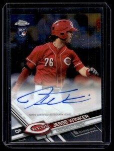 2016 Topps Chrome Autograph Jesse Winker Rookie Auto Louisville Bats #RA-JW