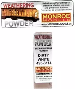 Monroe Models 3114 polvere/gesso bianco sporco per agenti atmosferici 1 oz 29,6 ml - Foto 1 di 3