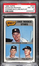 1965 TOPPS #553 HOUSTON ROOKIES COOMBS/McCLURE/RATLIFF PSA 8 23356391
