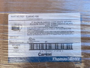 New CARLON 2" PLENUM-GARD WHITE W/TAPE Fiber Cable NON-METALLIC FLEXIBLE CONDUIT - Picture 1 of 1