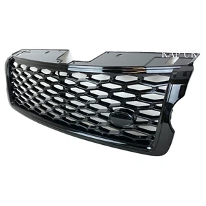 Front Grille SVO Style Gloss Black Fits Range Rover L405 2013-17 Autobiography - Picture 1 of 14