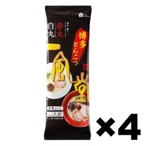 IPPUDO TONKOTSU Ramen White&Red Set Straight Noodle Type 4Pack Set Made in Japan - Picture 1 of 5