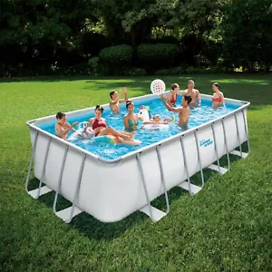 Frame Pool 549 x 274 x 132 Elite weiß Stahlrahmen Schwimmbecken Rechteck - Bild 1 von 2
