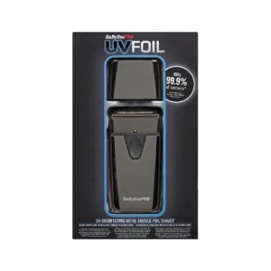 Afeitadora BABYLISS PRO UV Doble Lámina Inalámbrica Metálica Negra - TOTALMENTE NUEVA - Imagen 1 de 5