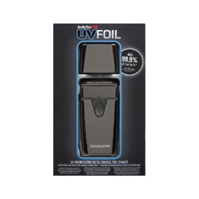 BABYLISS PRO UV Double Foil Cordless Metallic Black Shaver - BRAND NEW - Image 1 of 4