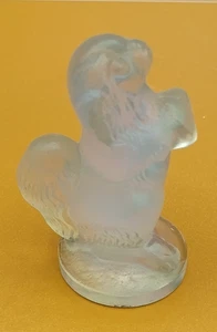 Vintage SABINO Art Glass France Opalescent Pekingese Dog Figurine 2” - Picture 1 of 6