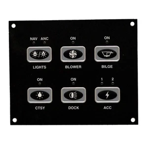 Bryant Boat Keypad Switch Panel 210-A-1 | Black 4 3/4 X 3 7/8 Inch - Bild 1 von 2