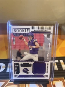 2024 Panini Contenders J.J. McCarthy Rookie Ticket Patch RC #RTS-JJM - Picture 1 of 2