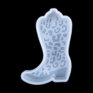 Silicone Resin Casting Mold Boot Aroma Beads Soap Cowgirl Boot Freshies Making - Picture 1 of 8